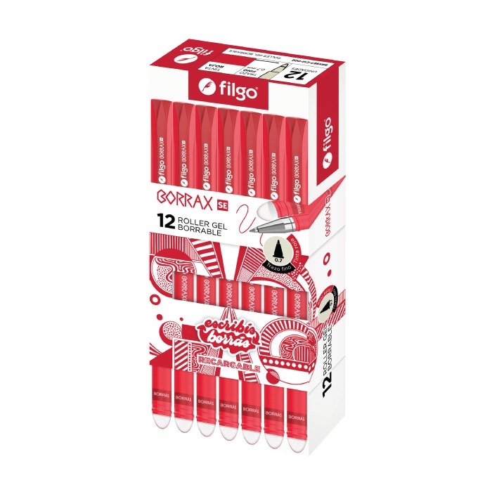 BOLIGRAFO BORRABLE FILGO SE ROJO X12