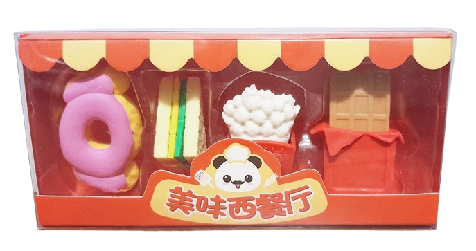 GOMA LAPIZ FORMITA FASTFOOD X4