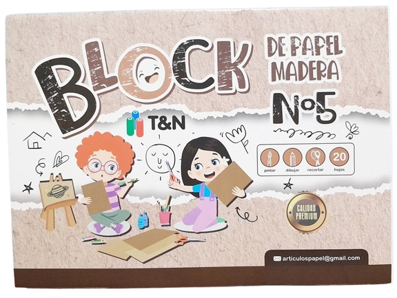 BLOCK DE DIBUJO KRAFT TYN x20 HJS