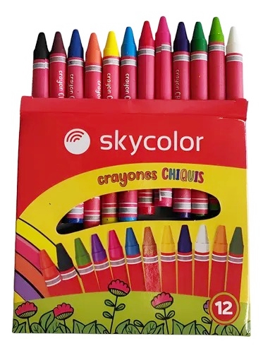 CRAYONES SKYCOLOR X12 CHIQUIS