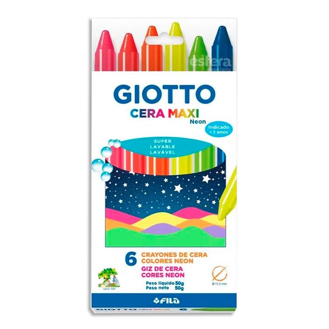 CRAYONES GIOTTO x6 NEON