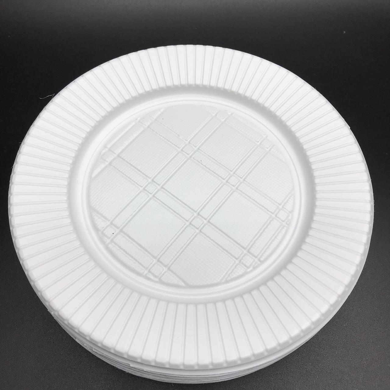 PLATO DESCARTABLE MESA BLANCO x25 B.PLAS