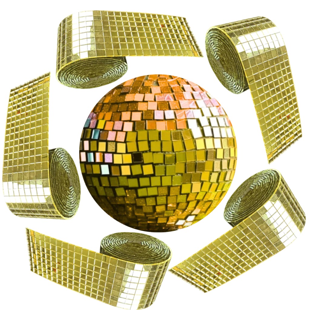 MOSAICO ESPEJO DORADO x1 Metro