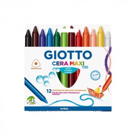 CRAYONES GIOTTO X12 CERA MAXI TRI