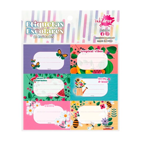 ETIQUETA INKDROP X12 LOVELY 1