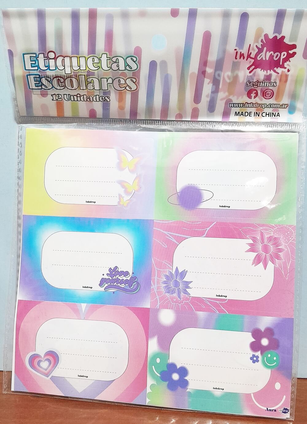 ETIQUETA INKDROP X12 AURA