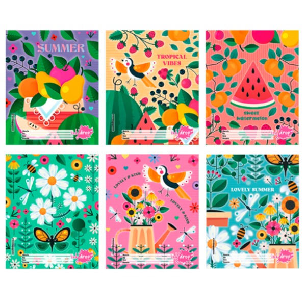 ASIGNATURA Nº3 INKDROP FRUTAS LOVELY X6