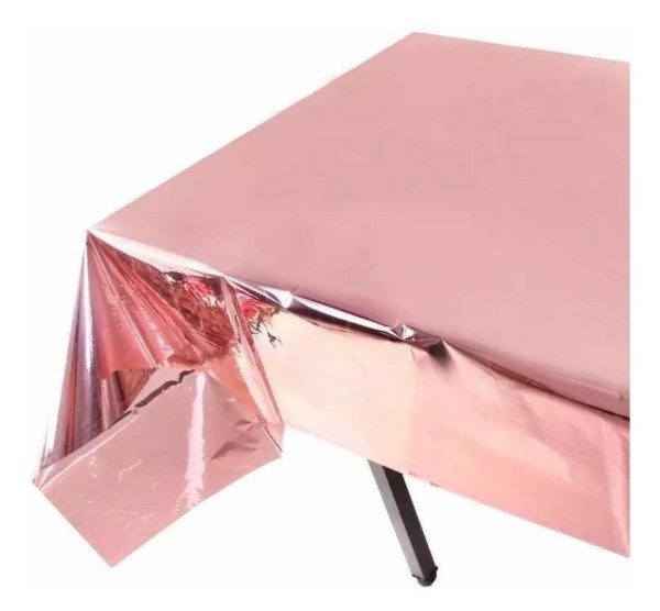 MANTEL METALIZADO ROSA LC221 1.37x1.83