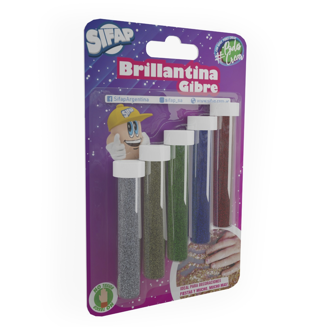 BRILLANTINA GIBRE 5X3GRS SURTIDO