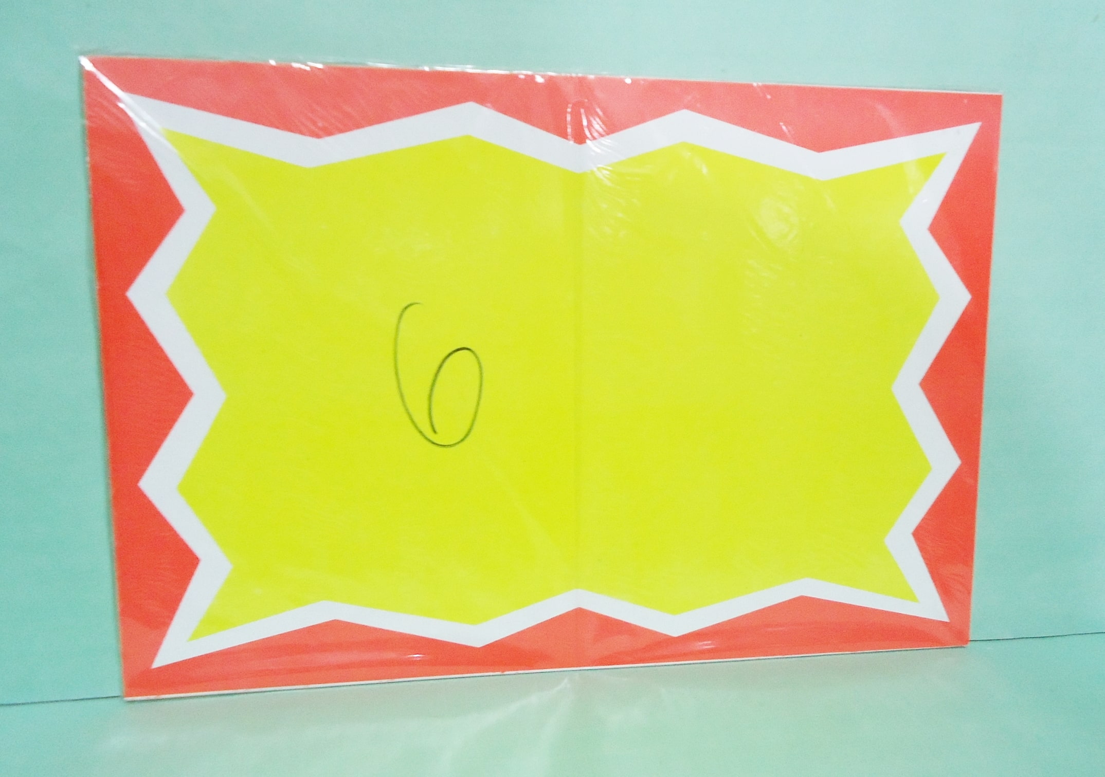 CARTEL PRECIO Nº6 (x10) 30x21